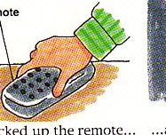picking up the remote